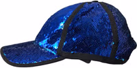 Royal Blue Sequin Baseball Hat Men 2