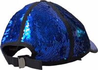 Royal Blue Sequin Baseball Hat Men 3