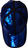 Royal Blue Sequin Baseball Hat Men 4