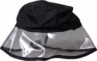 Black Polyester Plastic Bucket Hat Men 2