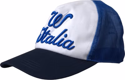 Blue White Black Italia Mesh Baseball Hat