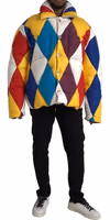 Multicolor Windbreaker Puffer Jacket Men 1