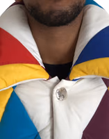 Multicolor Windbreaker Puffer Jacket Men 4