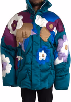 Multicolor Floral Windbreaker Puffer Jacket 1