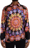 Multicolor Luminarie Silk Men Casual Shirt 1
