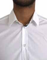 White Cotton Long Sleeve Dress MARTINI Shirt 4