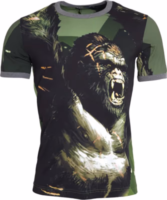 Green Gorilla Cotton Short Sleeves T-shirt