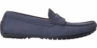 Blue Calf Leather Slip On Moccasin Shoes 5