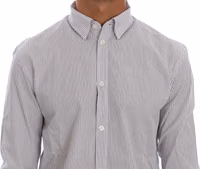 White Blue Striped Casual Cotton Regular Fit Shirt 4