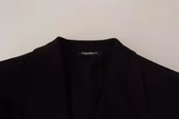Black Wool Slim Fit Coat Jacket Blazer 2