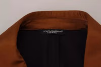 Bronze Monkey Print Silk Slim Jacket Blazer 5