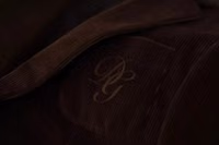 Brown Corduroy Slim Fit Coat DG Logo Blazer 1
