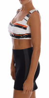 Multicolor Sequined Stretch Bustier Top 2