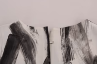 White Black Striped Printed Blouse Top 4