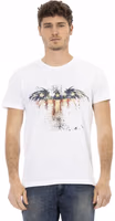 White Cotton Men T-Shirt 1