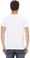 White Cotton Men T-Shirt 3