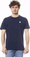 Blue Cotton Men T-Shirt 1
