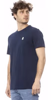 Blue Cotton Men T-Shirt 2