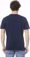 Blue Cotton Men T-Shirt 3