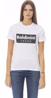 White Cotton Women T-Shirt 1