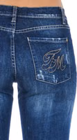 Blue Cotton Women Jeans 3