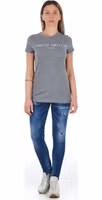 Blue Cotton Women Jeans 5