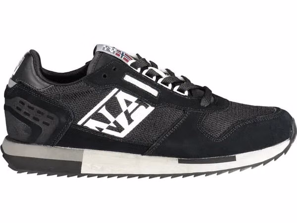 Black Leather Men Sneaker