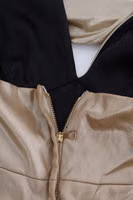 Gold Silk Stretch Romper Body 5
