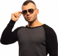 Gray Metal Sunglasses 4