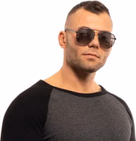 Gray Metal Sunglasses 4