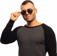 Gray Metal Sunglasses 4