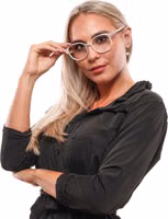 نظارات بيضاء بلاستيكية (إطار) 4