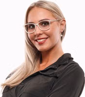 White Metal & Plastic Glasses (Frames) 4