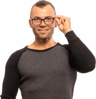 Black Plastic Glasses (Frames) 4
