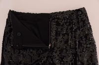 Black Sequined Fashion Shorts 4
