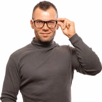 نظارات بلاستيكية بني (إطار) 4