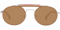 Gold Metal & Plastic Sunglasses 2