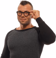 Black Plastic Glasses (Frames) 4