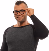 نظارات بلاستيكية سوداء (إطار) 4