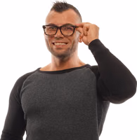 Gray Acetate, Wood & Horn Glasses (Frames) 4
