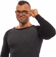 Black Plastic Glasses (Frames) 4