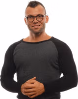 Black Plastic Glasses (Frames) 4