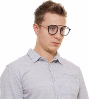 نظارات معدنية وبلاستيكية رمادية (إطارات) 4