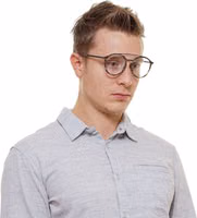 Gray Metal & Plastic Glasses (Frames) 4