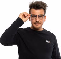 Blue Metal & Plastic Glasses (Frames) 4