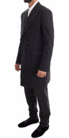 Gray Wool Stretch 3 Piece Two Button Suit 2