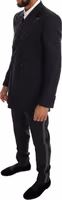 Gray Wool Double Breasted 3 Piece Suit 2