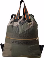 Military Green Patchwork Rucksack Backpack Bag 1