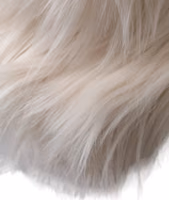 Off White Acrylic Fur Womens Bucket Hat 5