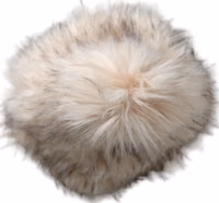 Beige Acrylic Fur Women Bucket Hat 5